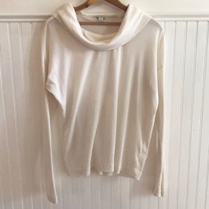 Gap Waffle Knit Cowl Neck Top